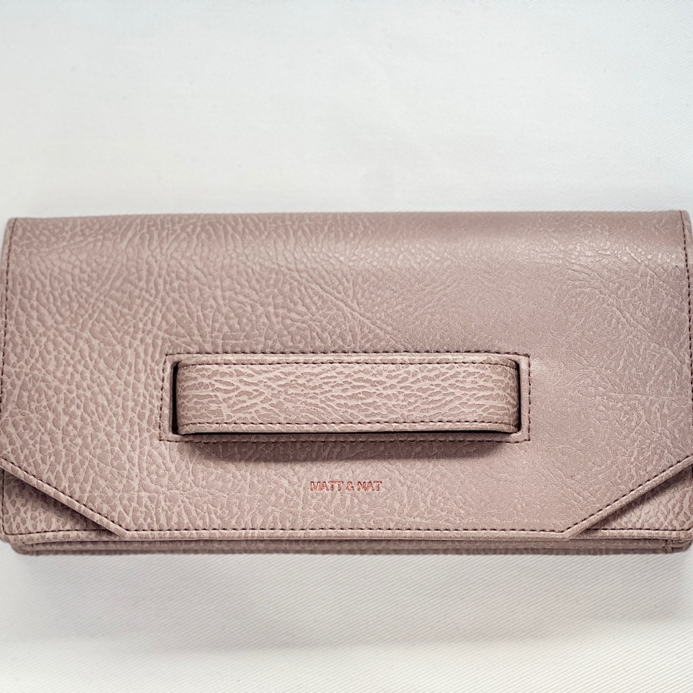 NWT: MATT & NAT Vegan ABIKO Clutch | Color: Champagne